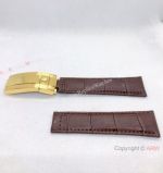Replacement Rolex Brown Leather with Yellow Gold Clasp 20mm